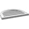 Ekena Millwork Round Top Surface Mount PVC Gable Vent: Functional, w/ 2"W x 1-1/2"P Brickmould Frame, 22"W x 18"H GVPRT22X1802SF - alternate 4
